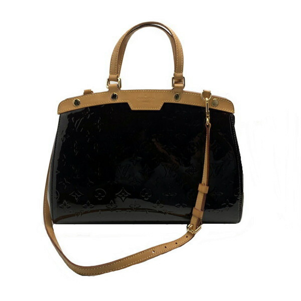 Louis Vuitton Bag Vernis Patent Brea Amaranth Purple
